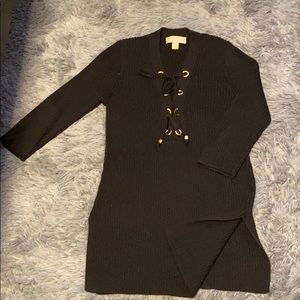 MK long knitted sweater